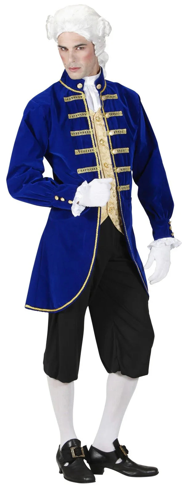 Disfraz de Noble Veneciano Azul para Hombre Venecianos y de Época Widmann